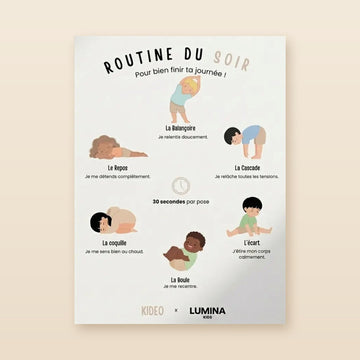 Kideo Evening Yoga Routine Poster