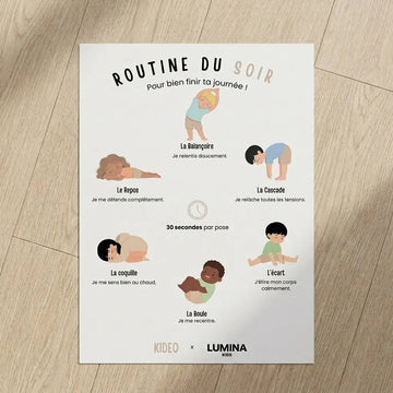 Kideo Evening Routine Poster